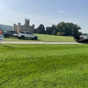 Highclere Castle, road surfacing
