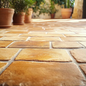 Natural block paving