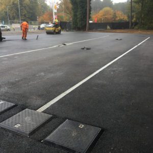 Car parl surfacing