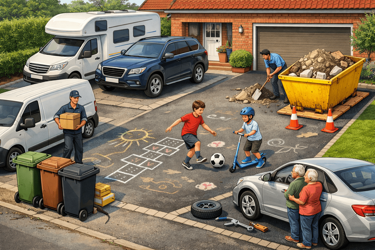 Read more about the article How Your Driveway Gets Used — And What That Means for Its Condition